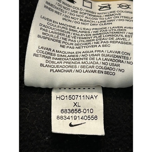 Nike Hoodie Mens XL Therma Fit Full Zip Training Long Sleeve Thumb Loops Swoosh - Picture 9 of 12